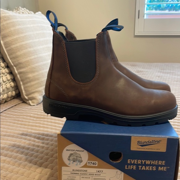 Blundstone Thermal Elastic Sided Boots - Brown - Picture 2 of 5